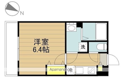 リブリ・ＯＧＷ蕨[1K/21.53m2]の間取図