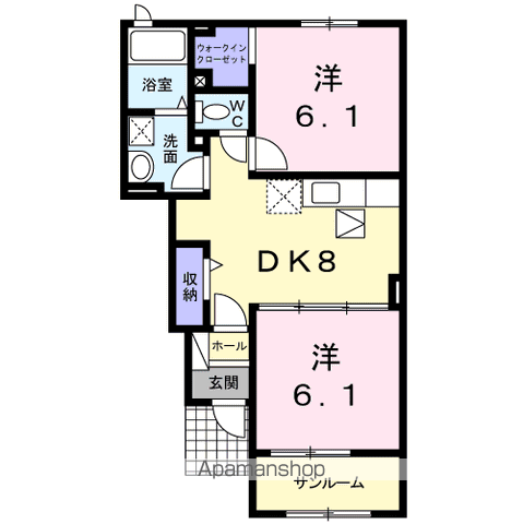 メゾンブリーズⅨの間取り