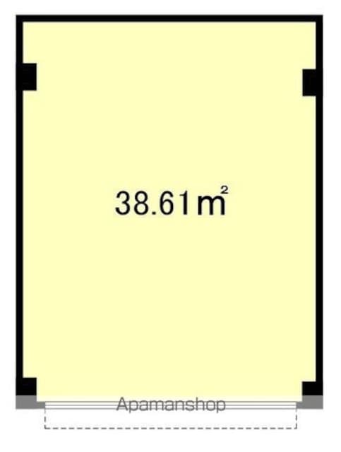 プチレジデンス店舗[店舗/38.61m2]の間取図