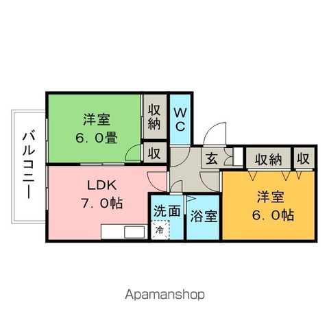 【レイクヒルＫＡＳＡの間取り】