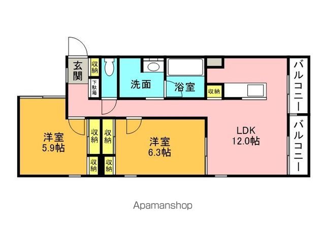 プルミエールメゾン南円山の間取り写真