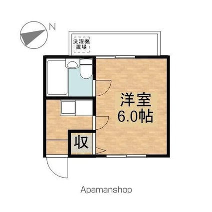 滋賀県甲賀市水口町本町３丁目[1K/16.56m2]の間取図