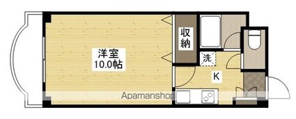 メリーハイツ[1K/28.71m2]の間取図
