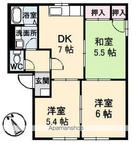 フレグランス中山台 A棟の間取り写真