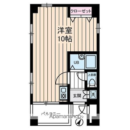 パルス[1R/23.92m2]の間取図