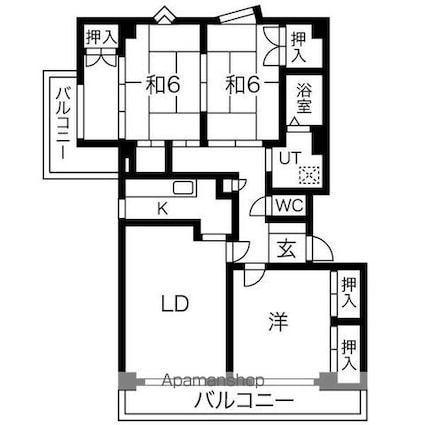 ユーハウス白壁[3LDK/80.95m2]の間取図