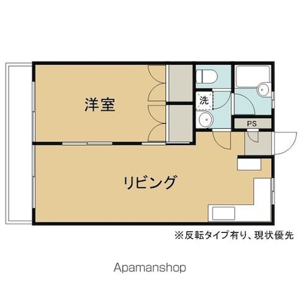 リバーコートⅠ[1LDK/44.14m2]の間取図