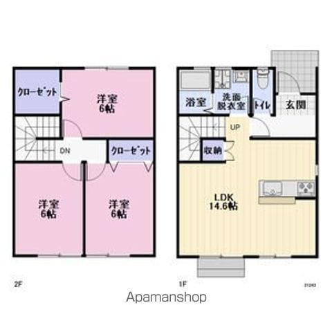 長野市 2階建 築13年の間取り写真