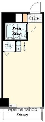 東京都新宿区新宿２丁目[1R/19.6m2]の間取図
