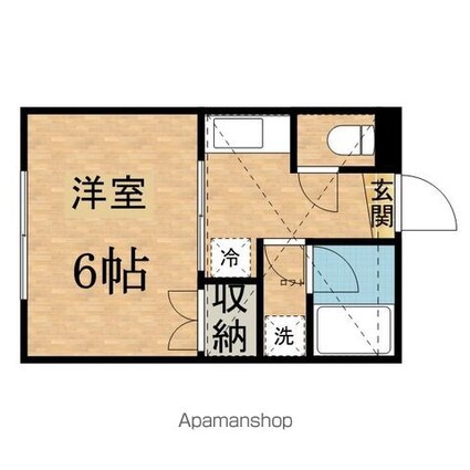 メゾンドラック[1K/21.53m2]の間取図