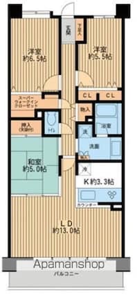 千葉県松戸市東松戸２丁目[3LDK/78.08m2]の間取図