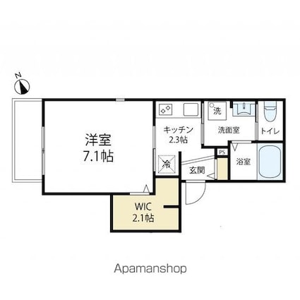 ＫＳＧ第３ステージ[1K/27.52m2]の間取図