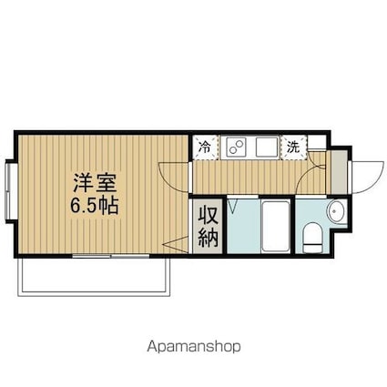 東京都杉並区高円寺南１丁目[1K/19.93m2]の間取図
