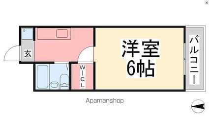 ミカハウス[1K/19.48m2]の間取図