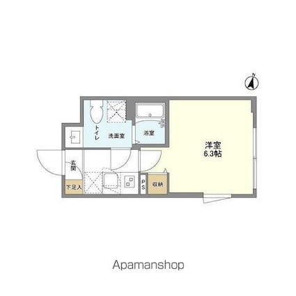 東京都杉並区堀ノ内２丁目[1K/20.58m2]の間取図