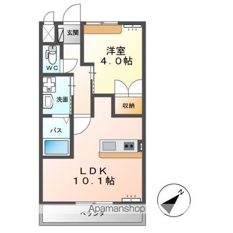 神栖市大野原のアパートの間取り