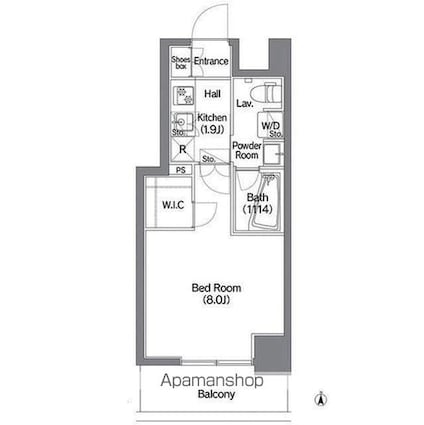 コンフォリア錦糸町ＤＥＵＸ[1K/26.04m2]の間取図