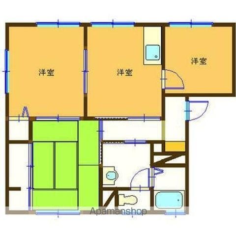 グランヒル伊敷A棟の間取り写真