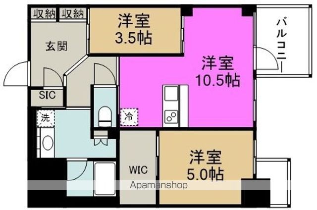 S−RESIDENCE福島DIVERSEの間取り写真