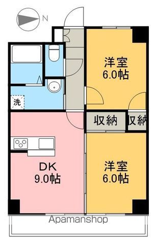 高知インターマンションの間取り写真