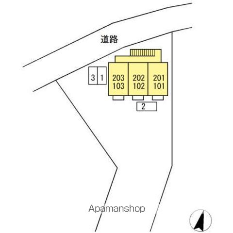 カーサベルナベウ 201 ｜ 神奈川県大和市下鶴間1923（賃貸アパート1LDK・2階・33.61㎡） その6