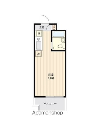 ユーコート上馬[1R/16.47m2]の間取図