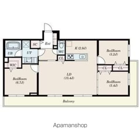 SーRESIDENCE北大前ASCENTの間取り写真