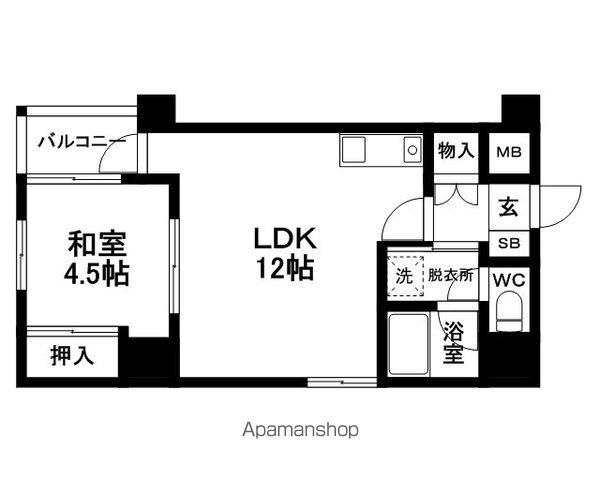 朝日プラザ大手門の間取り