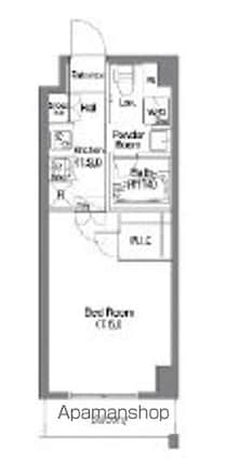コンフォリア錦糸町ＤＥＵＸ[1K/25.6m2]の間取図