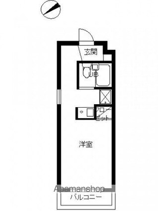 スカイコート千歳烏山第５[1R/18.98m2]の間取図