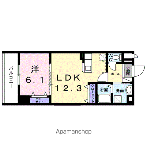 【府中市白糸台のマンションの間取り】