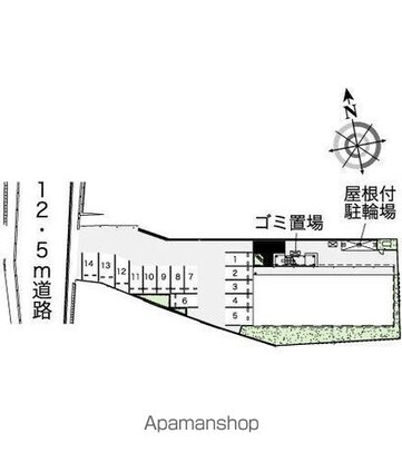 レオネクスト千田[1K/30.84m2]の配置図