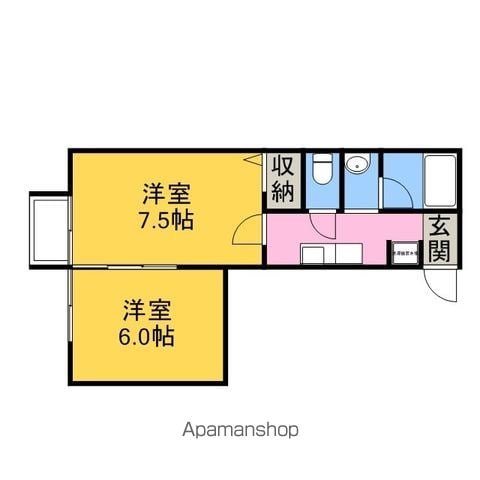 クレストール餅ヶ浜の間取り写真