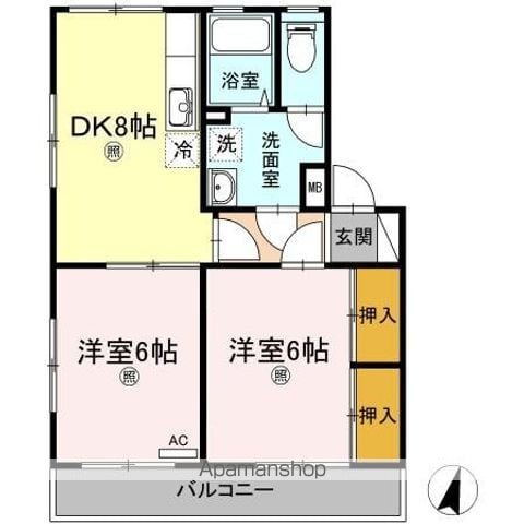 レコルト福田IIの間取り写真