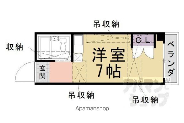 ヤングヴィレッジ河原町の間取り写真