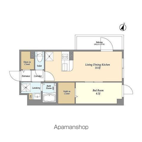 杉並区和田のマンションの間取り