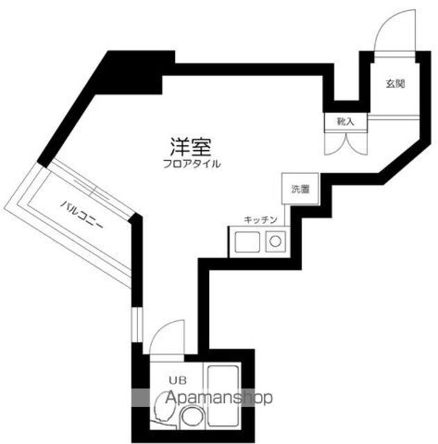 コナ・トルテック[1R/17.93m2]の間取図