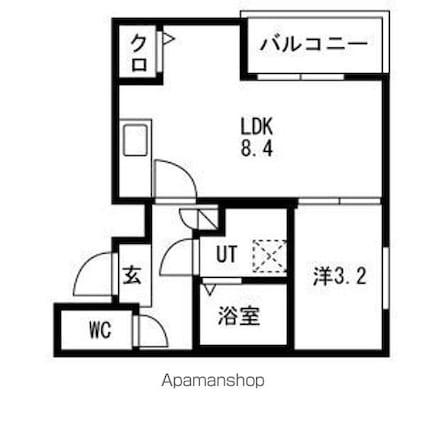 ＭＯＶＥ八田ＳＯＵＴＨ[1LDK/30.37m2]の間取図