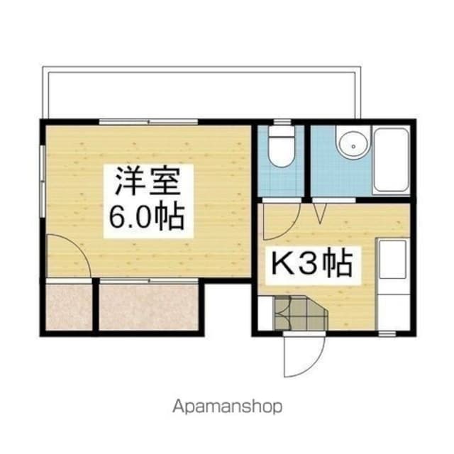 メゾン・ド・クレールⅡ[1K/22.6m2]の間取図