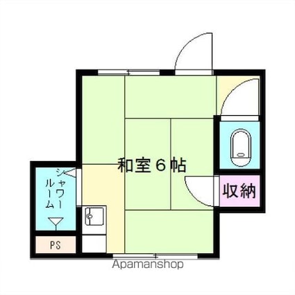 第一末廣ビル[1R/15.16m2]の間取図