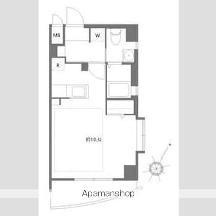 マーサプレアマールケイ[1R/30.28m2]の間取図
