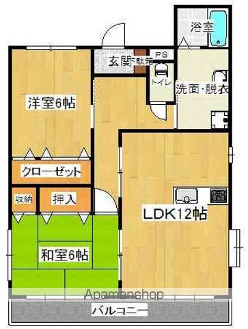 指宿枕崎線 宇宿駅 徒歩14分 2階建 築24年の間取り写真