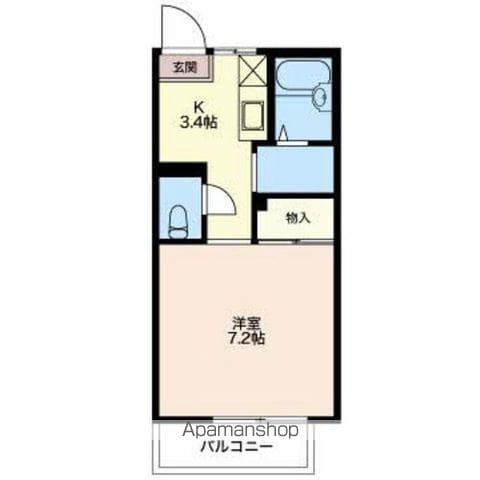 グランデール永田Bの間取り写真
