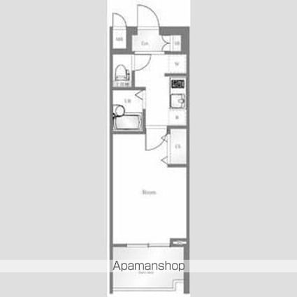 サンテミリオン新中野[1K/22.37m2]の間取図