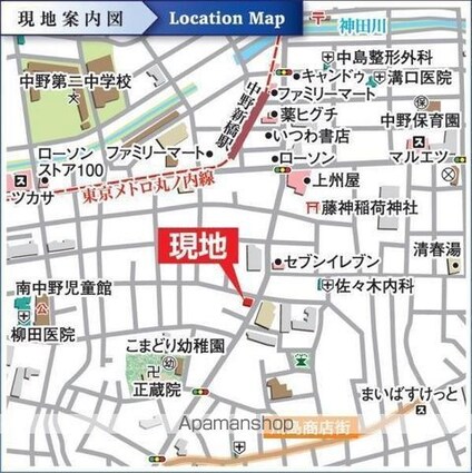 リージア中野新橋[1K/27.32m2]の配置図
