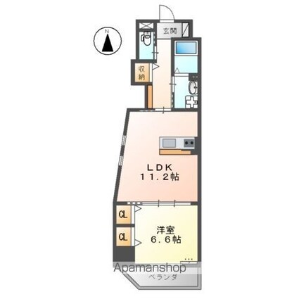 Ｍｏｎｔｅ　Ｌｉｂｒｏ　（モンテリブロ）[1LDK/47.96m2]の間取図