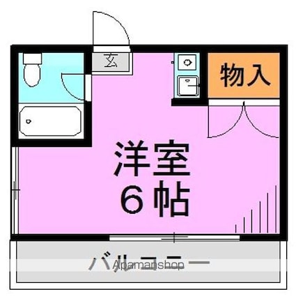 東京都杉並区高円寺南２丁目[1R/14m2]の間取図