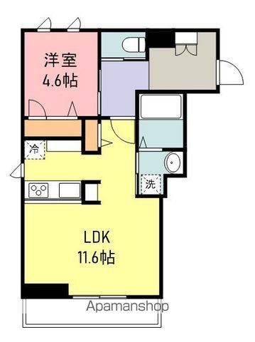 グランメゾンアムール錦町の間取り写真