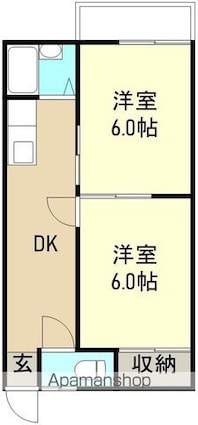 コアコーポＡ[2DK/40m2]の間取図