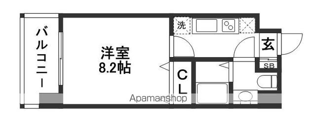 アール六本松駅前の間取り